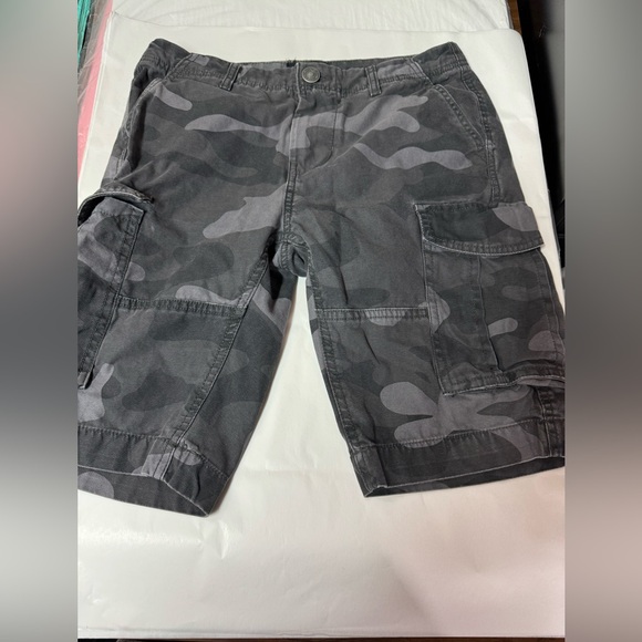 Mens Camouflage Cargo Shorts BlueNotes 29" - Picture 2 of 3